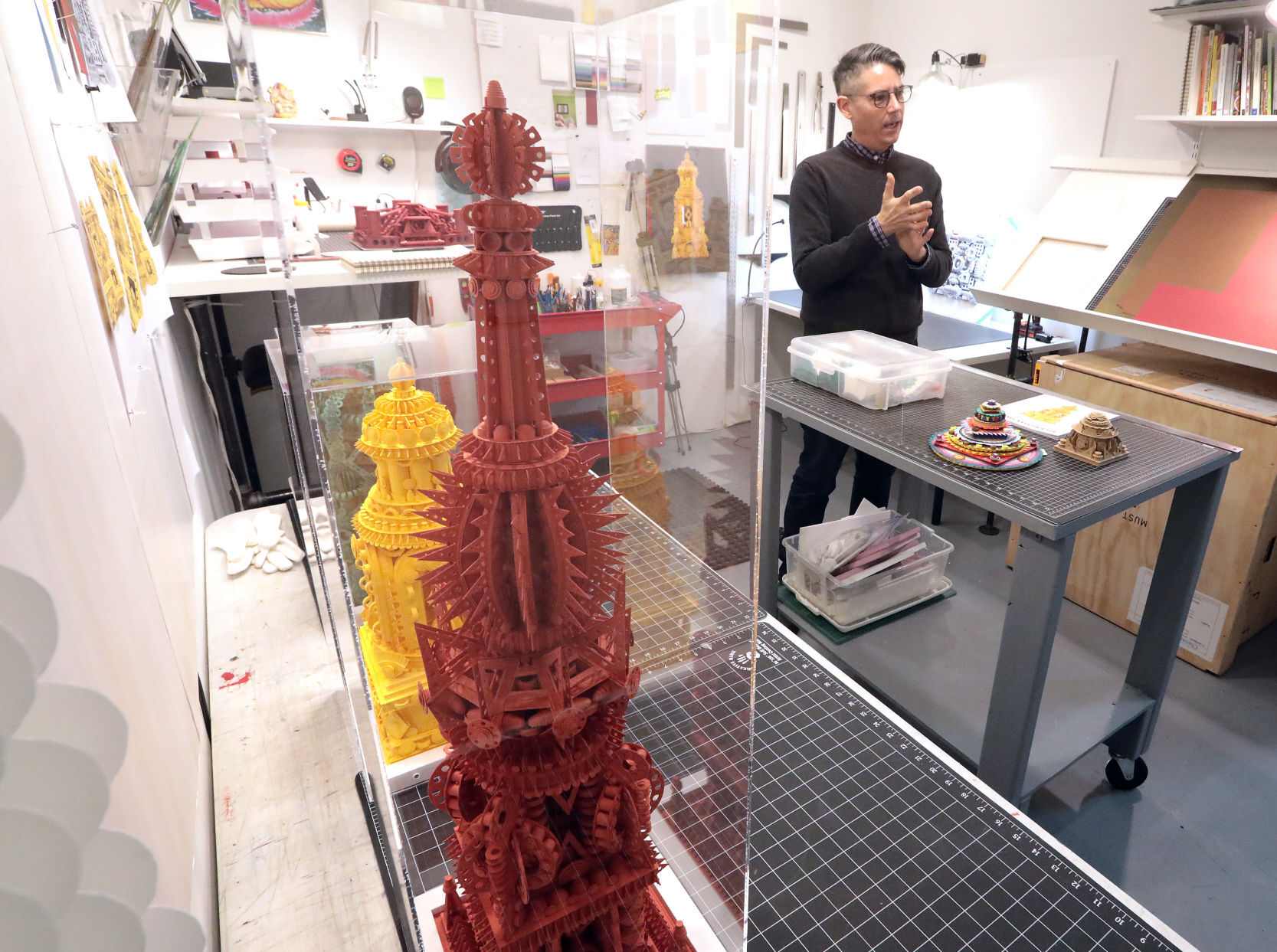 Michael Velliquette in his studio